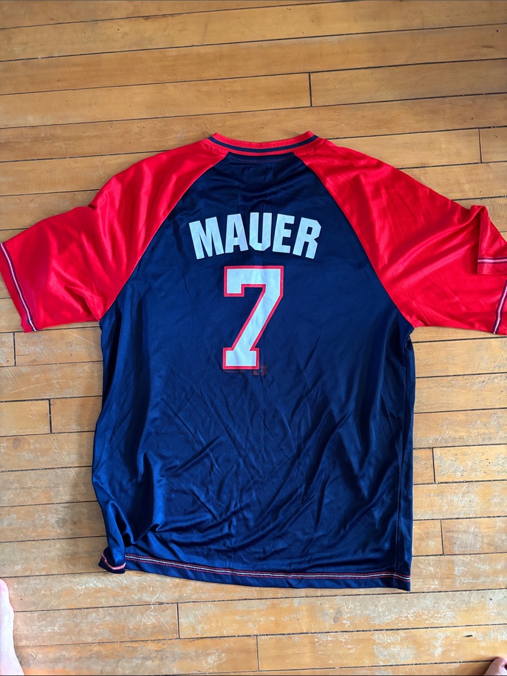 NWOT Men's Minnesota Twins Mauer #7 Jersey - Picture 6 of 7